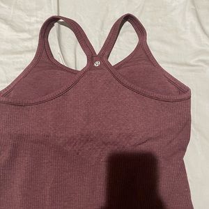 Lululemon ebb to streets tank 8 maroon